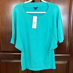 LAFAYETTE 148 NEW YORK NEW WITH TAGS Round Neck Short Sleeve Sweater - Size XL